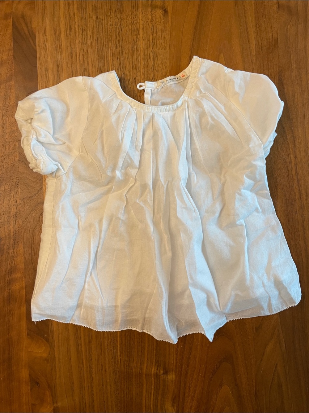 Crewcuts White Puff-Sleeve Peasant Blouse
